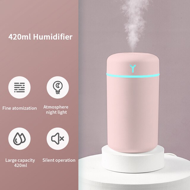 Portable 420ml air humidifier