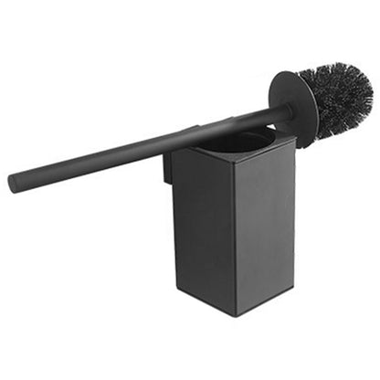 Black wall mounted toilet brush